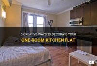 How to decorate one room kitchen flat