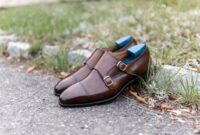 Mens monk strap dress shoes