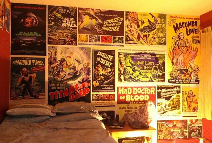 How to decorate a room with movie posters