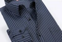 Striped dress shirts men