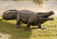 How to make an alligator yard decoration