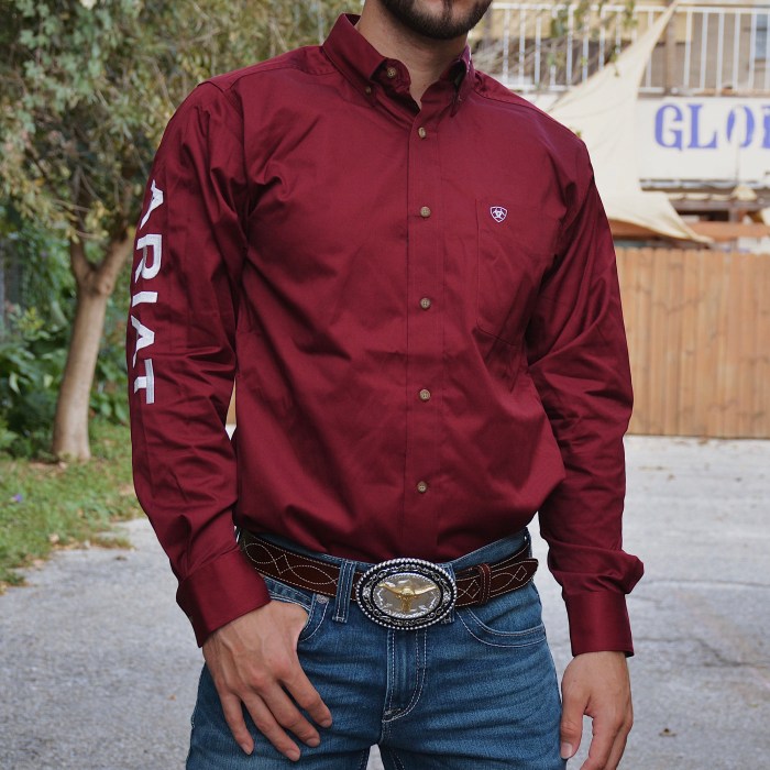 Ariat dress shirts for men