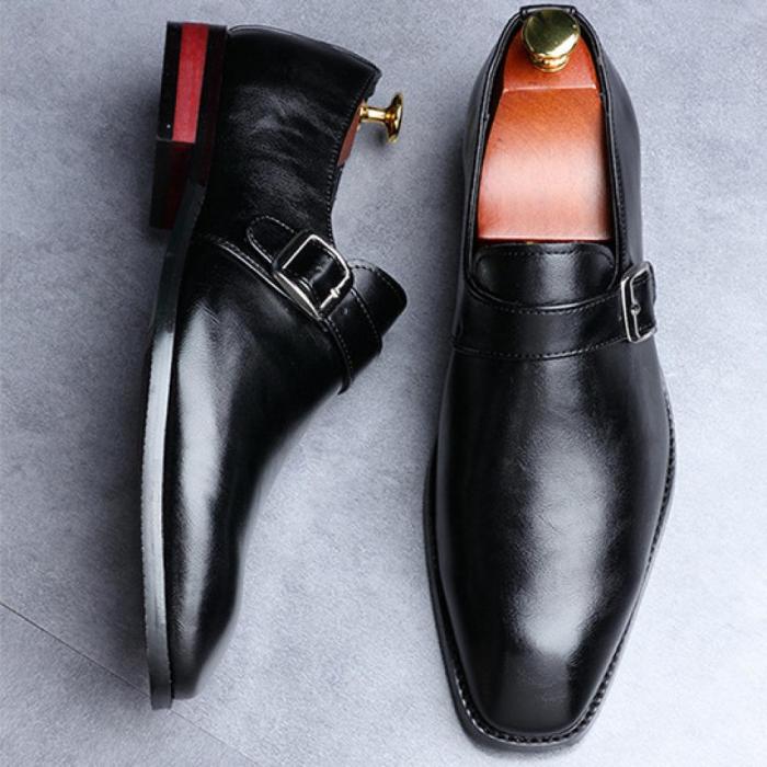 Mens monk strap dress shoes