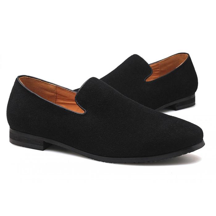 Mens suede dress shoes black