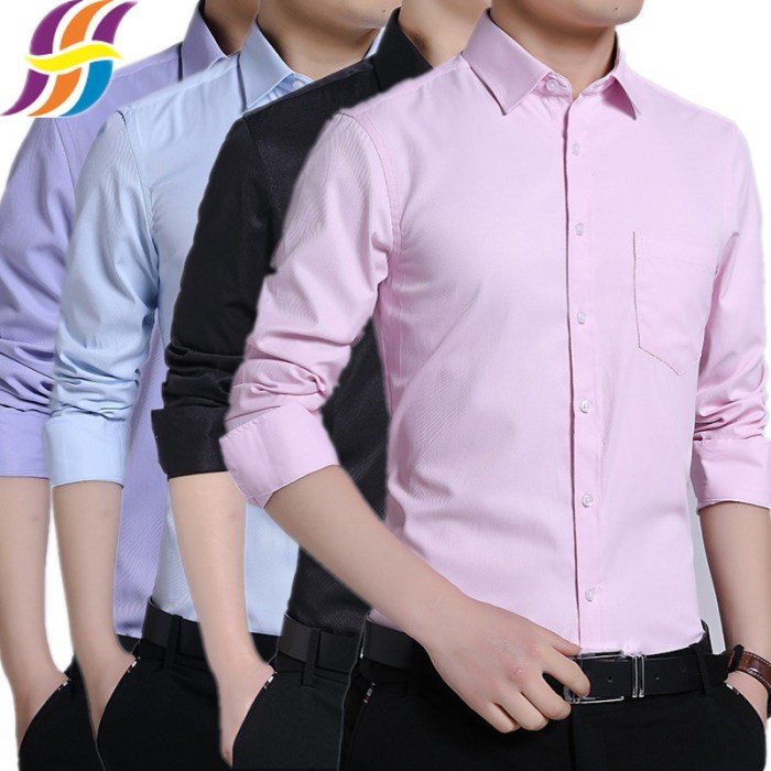 Men's all cotton dress shirts