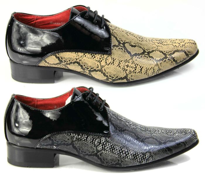 Snakeskin dress shoes mens