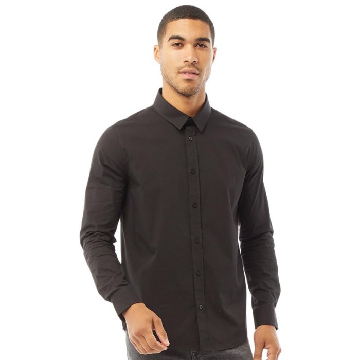 Men's extra slim fit stretch dress shirt