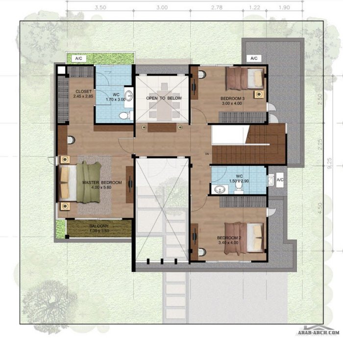 Desain rumah lahan 200 meter