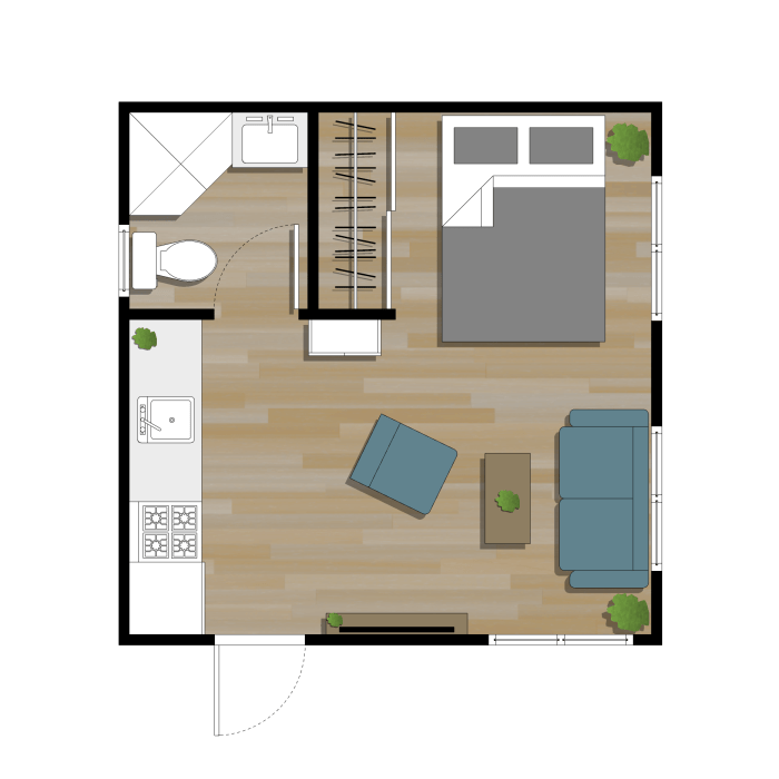 Desain rumah luas tanah 15x15