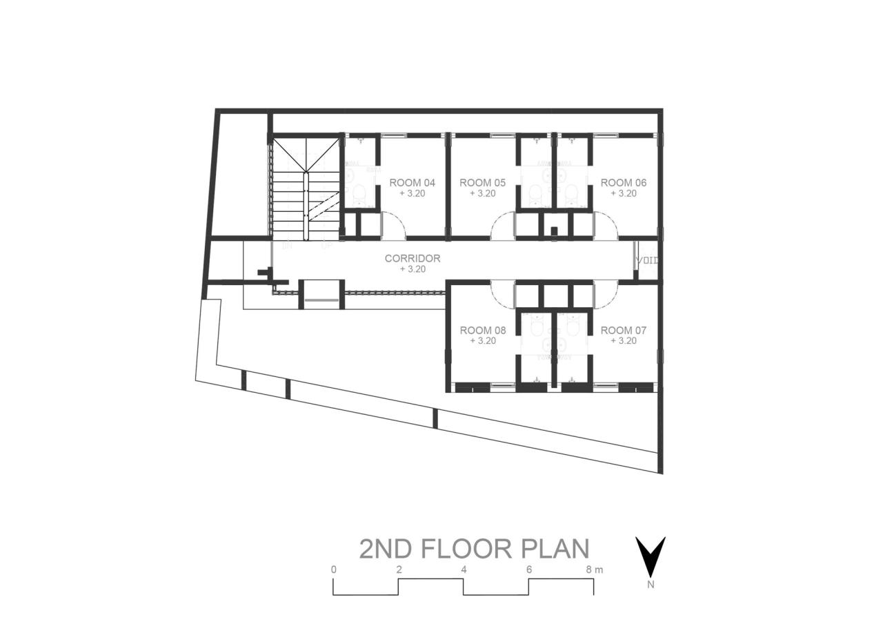 Desain rumah kost kosan 3 lantai