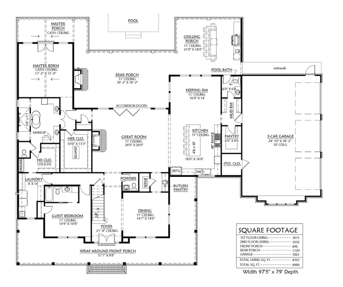 Desain rumah luas tanah 7x18 mewah