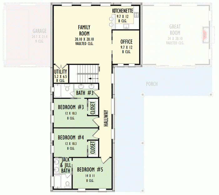 Desain rumah leter l autocad