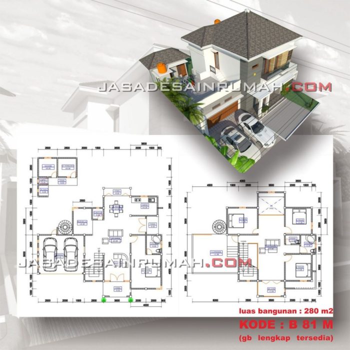 Desain rumah luas tanah 102m