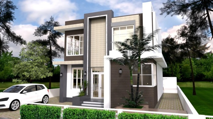 Desain rumah luas 9x30