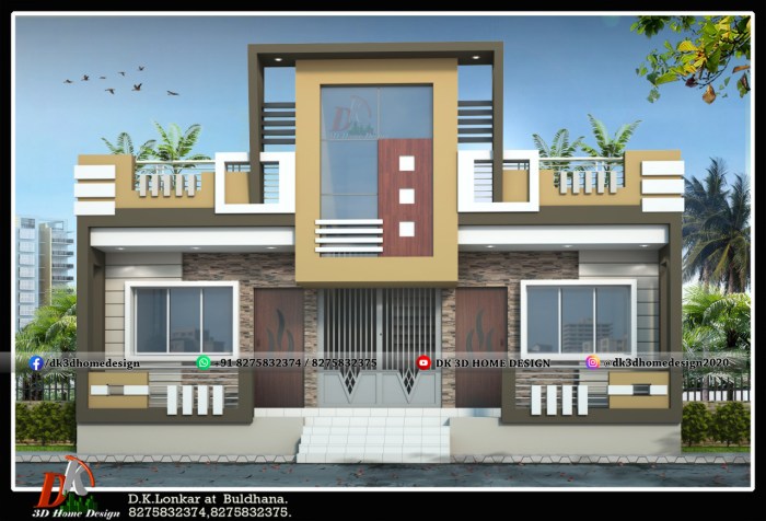 Desain rumah lantai tanah